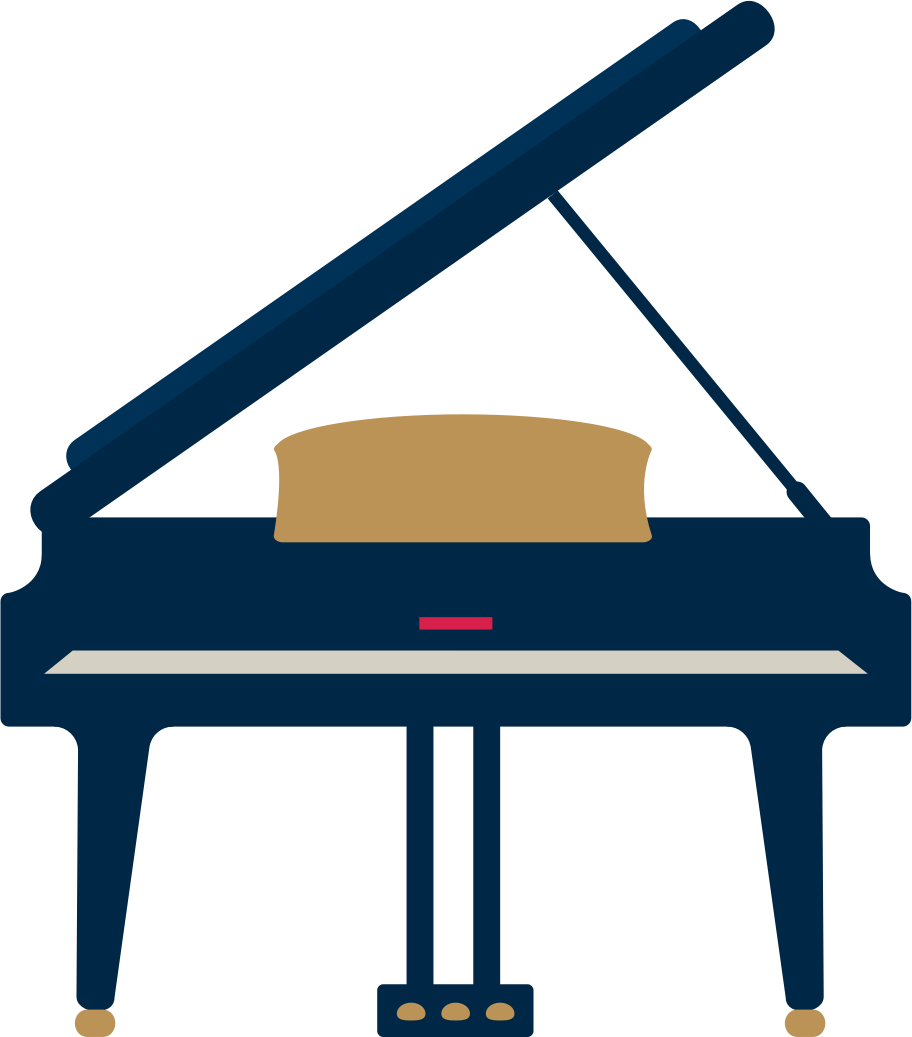 Piano - Piano Art Flat Design Clipart (912x1037), Png Download