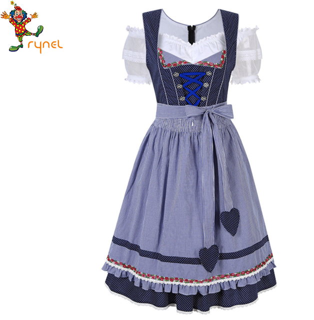 Pgwc5196 Custom German Traditional Dirndl Dress Oktoberfest - Real Traditional German Clothing Clipart (640x640), Png Download