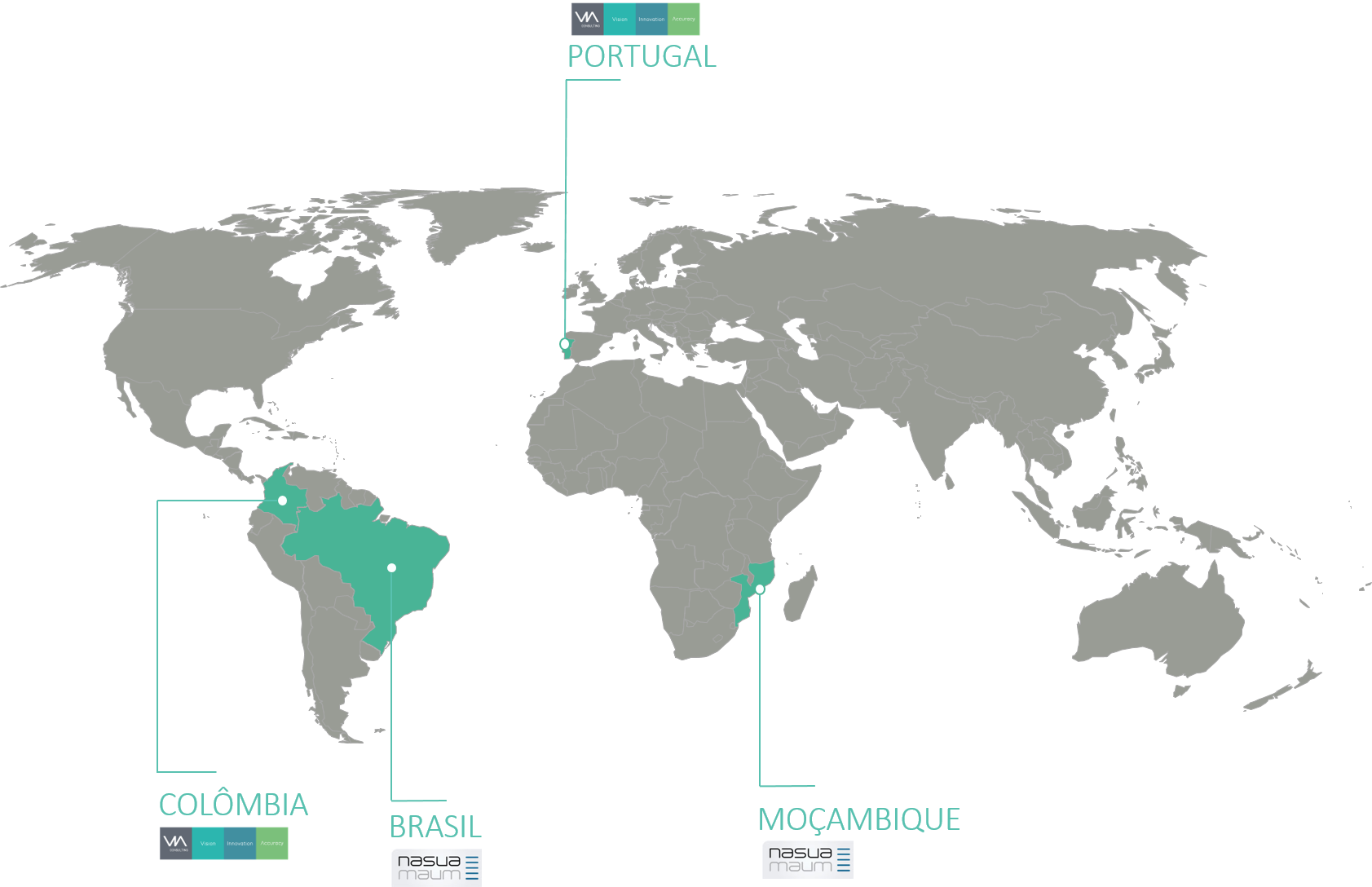 Its Presence Intensified In Brazil And Mozambique After - Cape Town On The World Map Clipart (1683x1088), Png Download