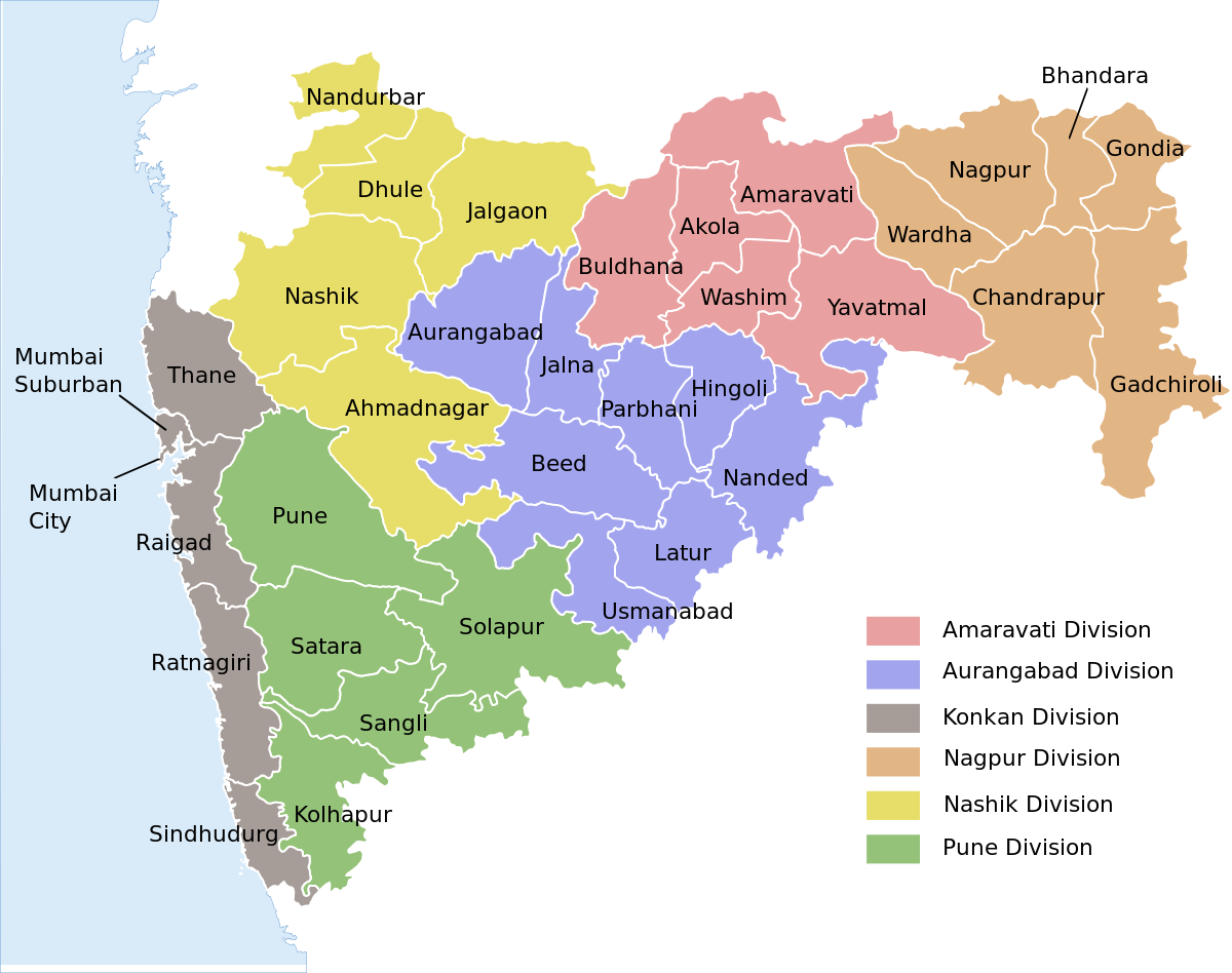 Bhandara In Maharashtra Map Clipart (1200x948), Png Download