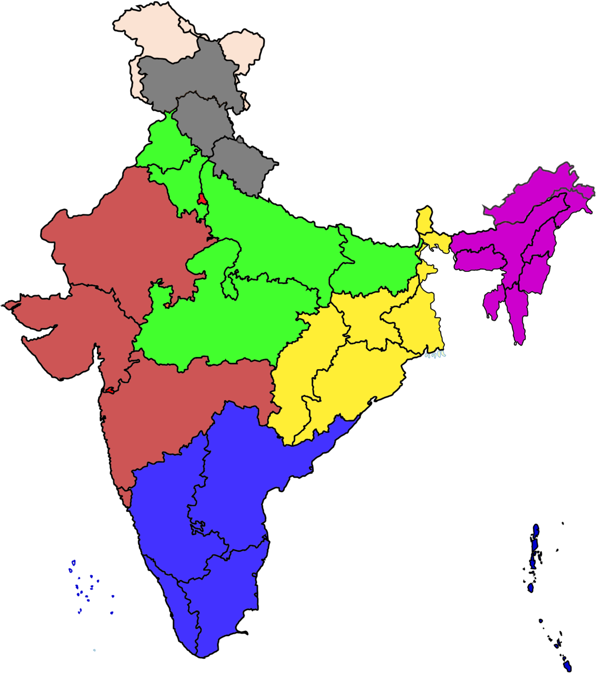India Map Png Image Transparent - Haryana In India Map Clipart (1200x1393), Png Download