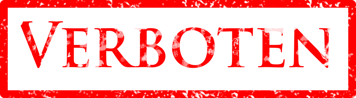 Prohibited, Stamp, Characters - Sello De Prohibido Png Clipart (1228x340), Png Download