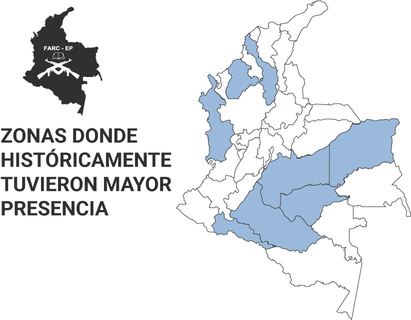 Igual Al Punto 6 De La Agenda De Las Farc - Acciones Farc Colombia Mapa Clipart (1200x700), Png Download
