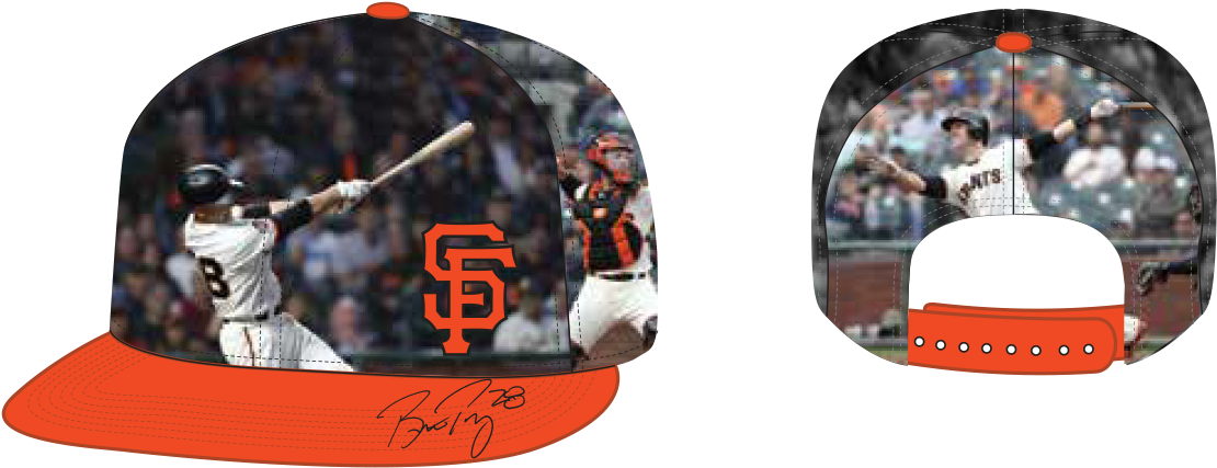 Buster Posey Cap - Buster Posey Cap Giveaway Clipart (1161x466), Png Download