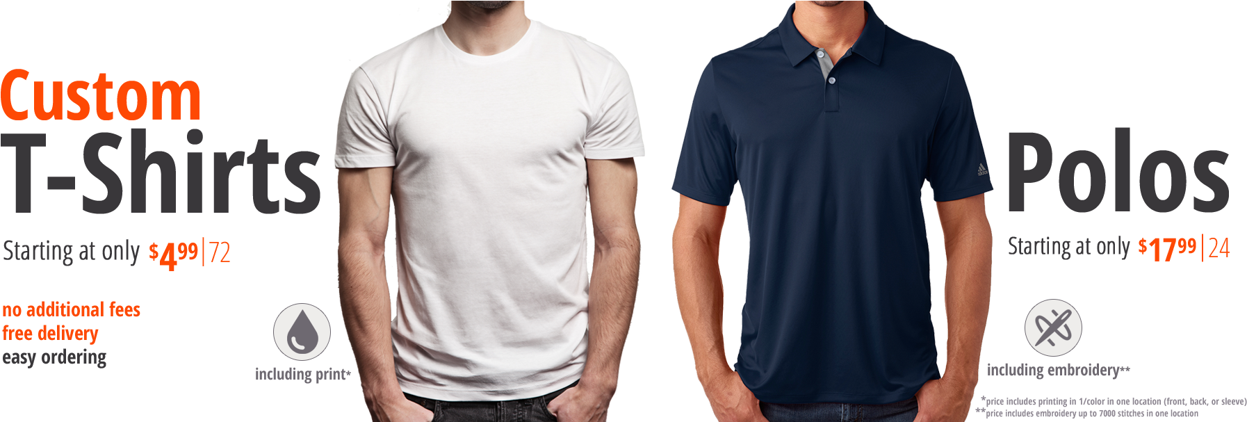 Icon Creativ Custom T Shirts Apparel Promotional Products - Custom T Shirt Promotion Clipart (1912x606), Png Download