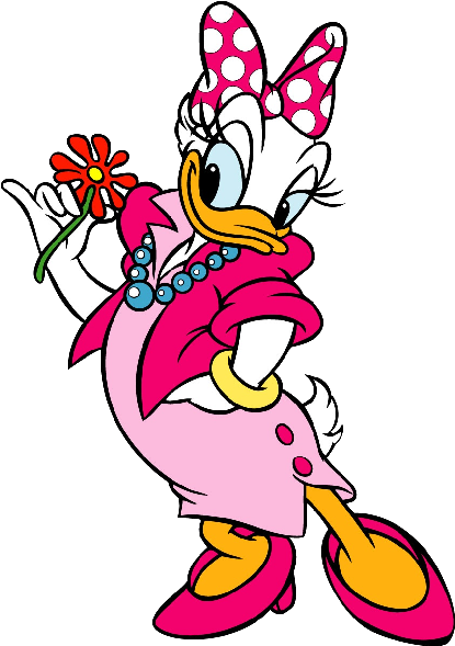 Daisy Duck Clip Art - Stickers Daisy Disney Png Transparent Png (600x600), Png Download