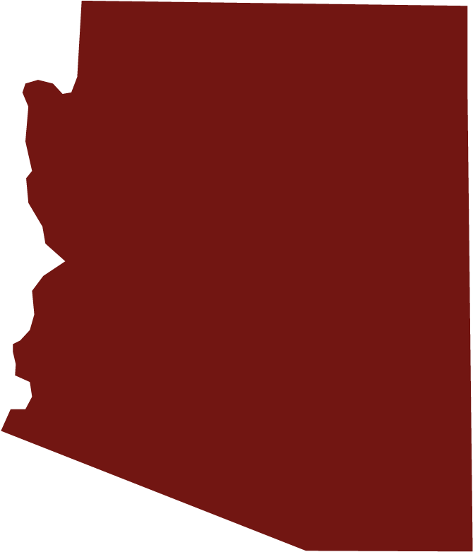 State Of Arizona Outline Red - Outline Of Arizona Transparent Clipart (403x471), Png Download