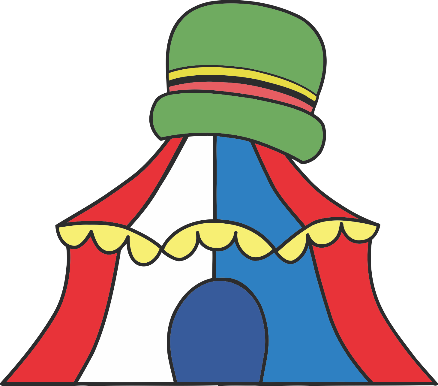 Circo Patati Patata Png - Circo Patati Patata Desenho Clipart (1460x1286), Png Download