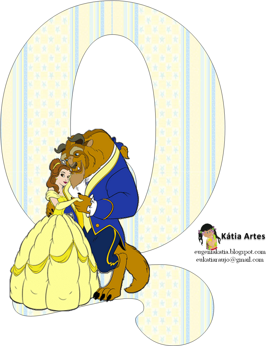 Alfabeto Disney, Beauty And The Beast Party, Enchanted, - Beauty And The Beast Picture Clipart - Png Download (946x1195), Png Download
