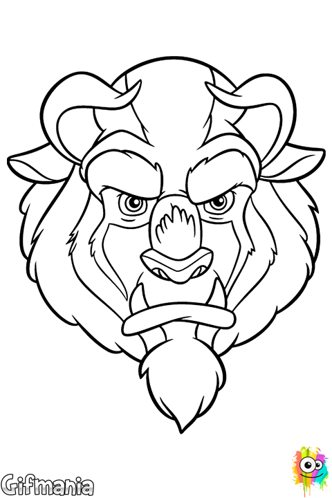 Cara De Bestia - Beauty And The Beast Beast Mode Clipart (480x720), Png Download