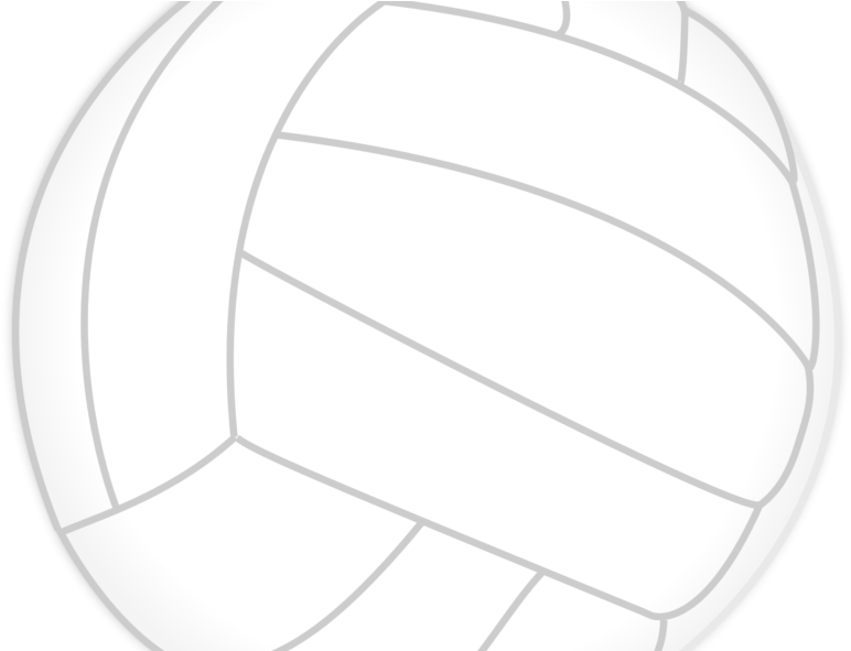 2000px-volleyball - Sv - - Transparent White Volleyball Clipart (786x590), Png Download