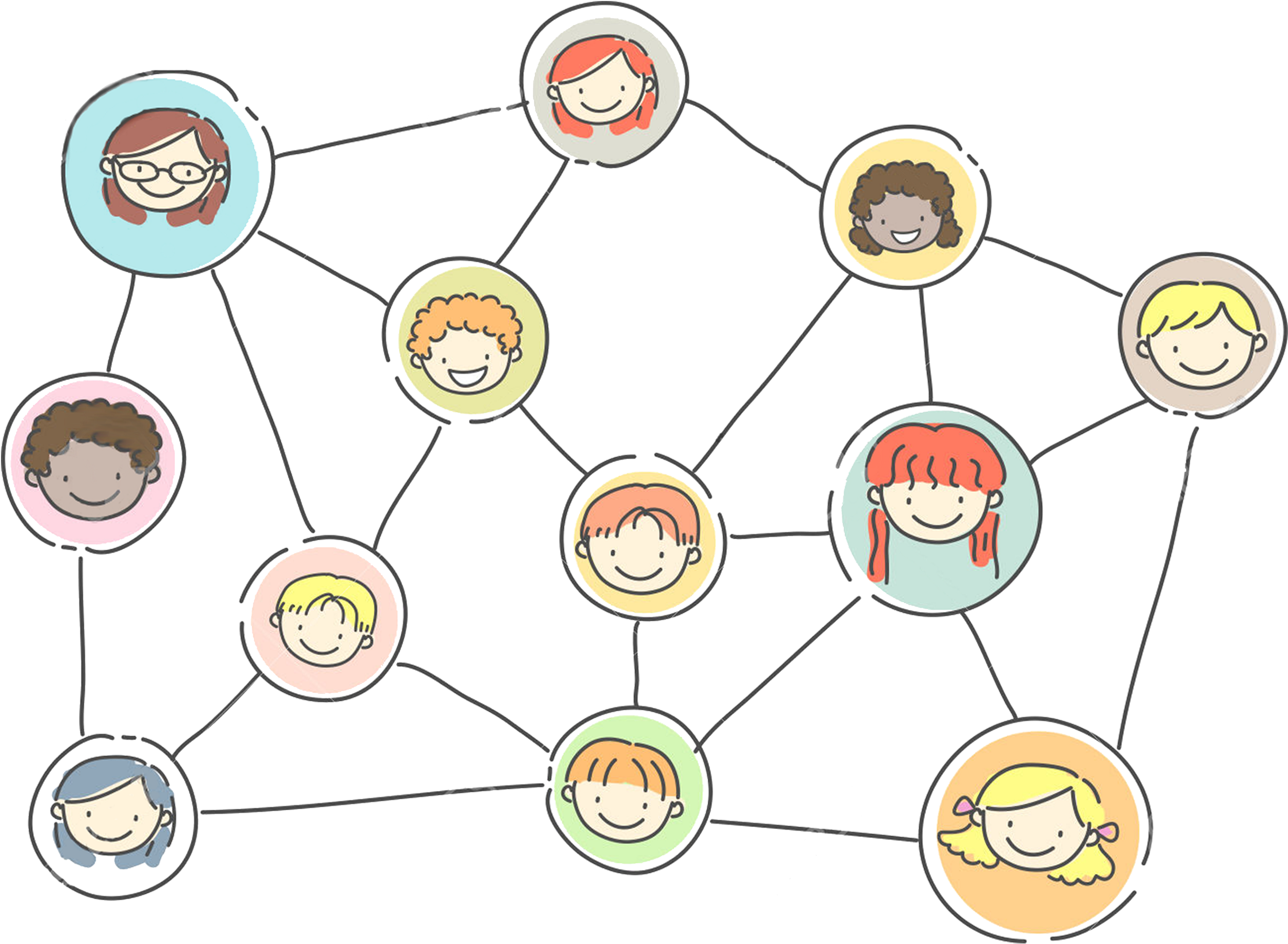 Social Network Graph Free Clipart (2600x1929), Png Download