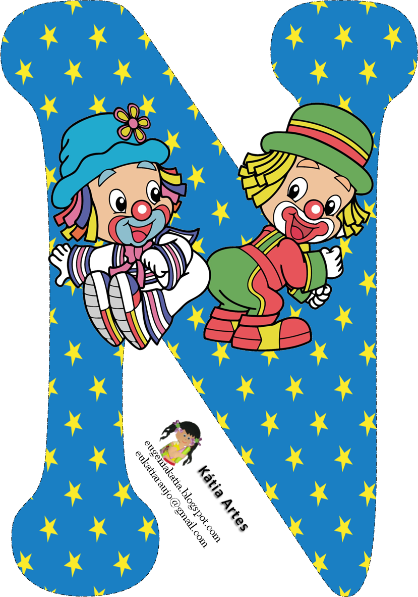 Convite Patati Patata, Decoração Patati Patata, Patati - Alphabet Clown Theme Clipart - Png Download (829x1182), Png Download