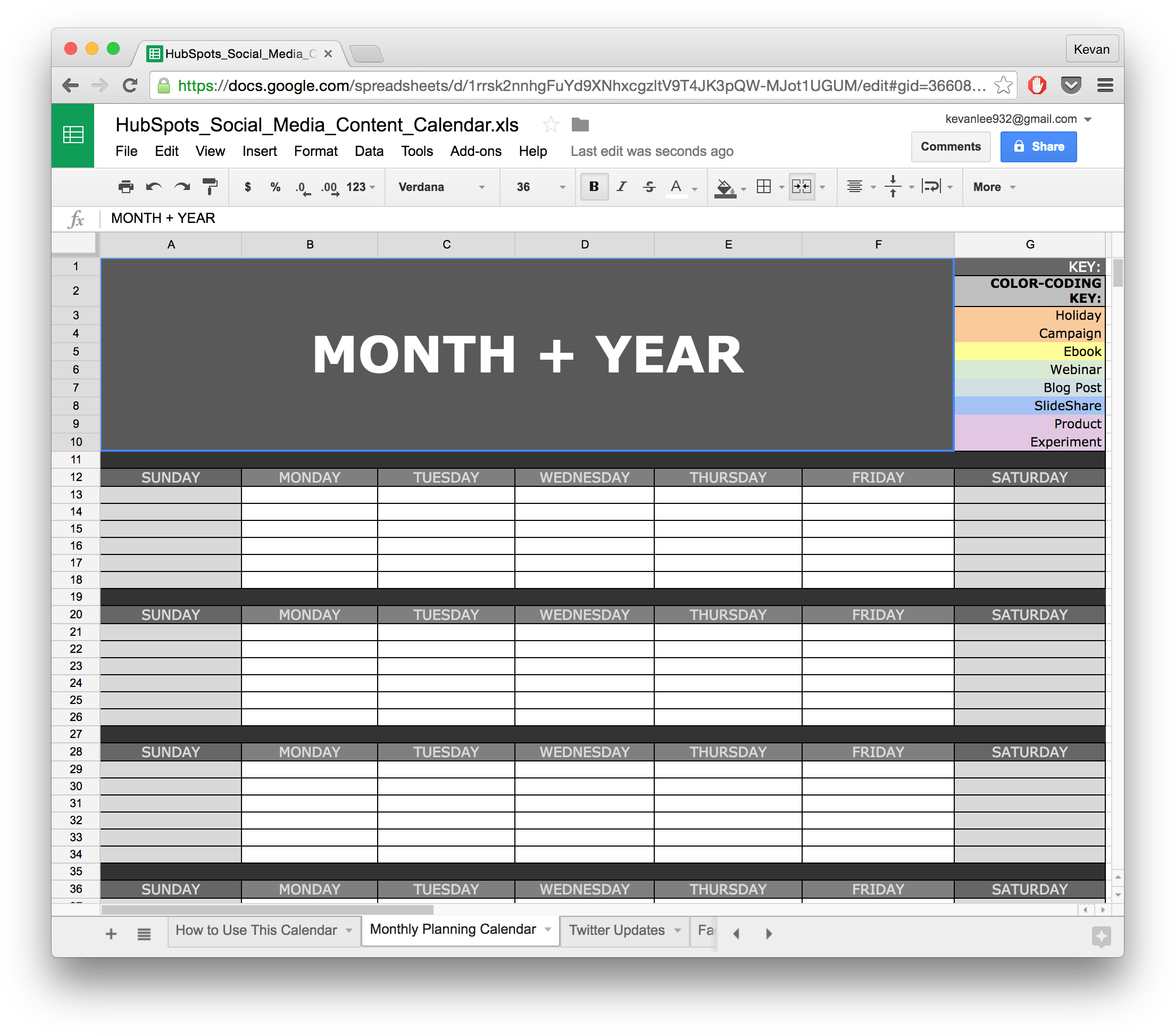Full Size Of 10 Ready To Go Marketing Spreadsheets - Social Media Calendar Template Google Sheets Clipart (2240x1970), Png Download