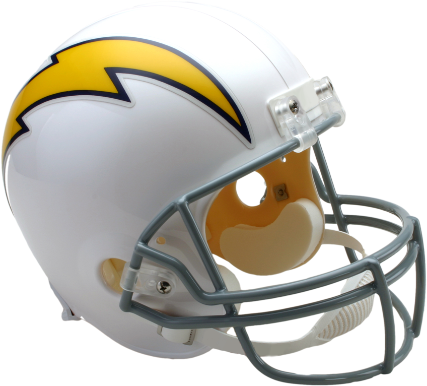 San Diego Chargers Vsr4 Replica Throwback Helmet - Bucs Football Helmet Clipart (900x812), Png Download