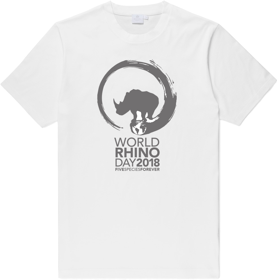 World Rhino Day T-shirt, Mens - World Rhino Day 2018 Clipart (1000x1050), Png Download