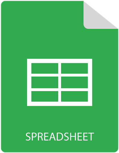 Spreadsheet Icon Clipart (640x640), Png Download
