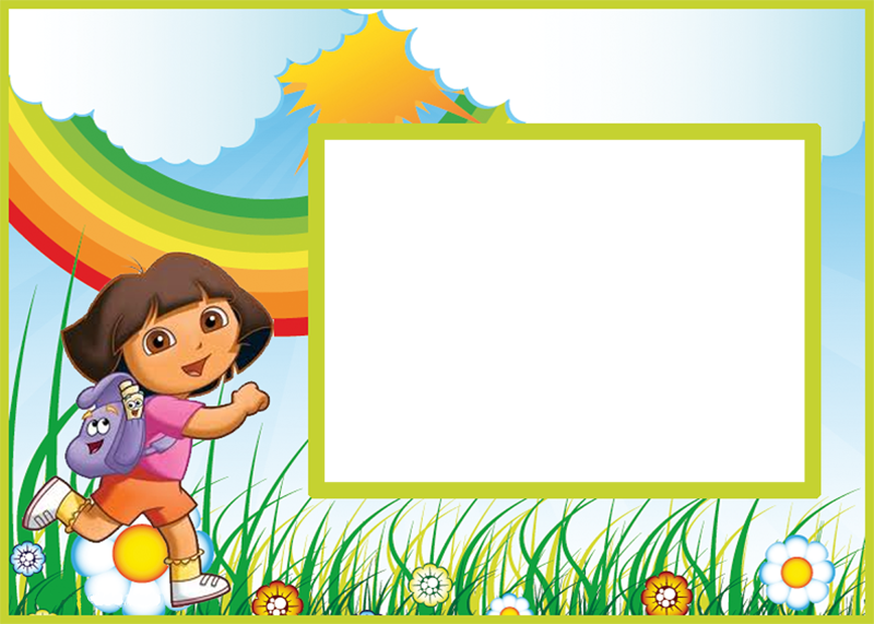 Dora La Exploradora Tarjeta Clipart (800x571), Png Download