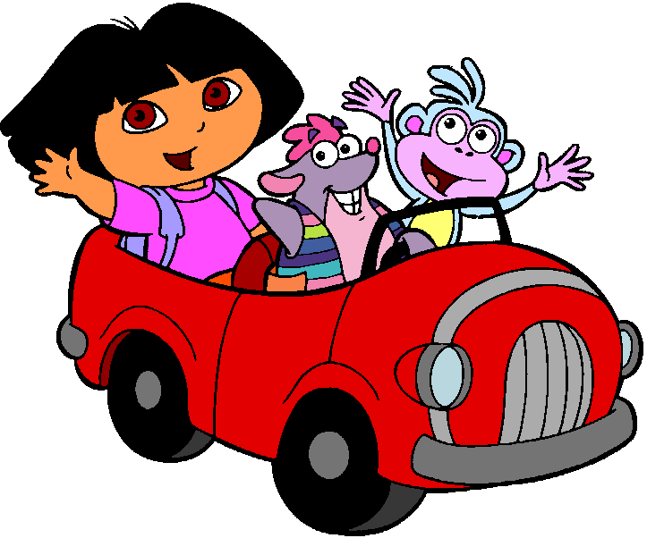 89058 Botas Dora La Exploradora Vector Dora The Explorer - Dora The Explorer Car Clipart (723x602), Png Download