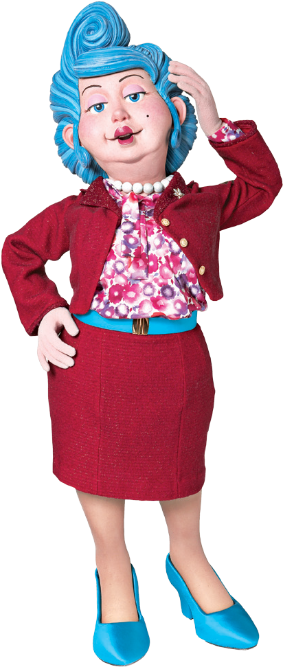Lazy Town Mayor Wife , Png Download - Bessie Busybody Clipart (412x971), Png Download