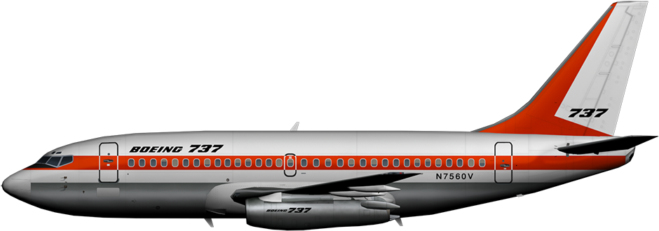 Boeing 737-200adv - Boeing 732 House Colors Clipart (960x367), Png Download
