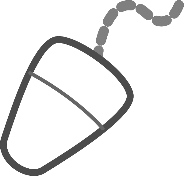 White Mouse Png - Raton Ordenador Blanco Png Clipart (600x574), Png Download