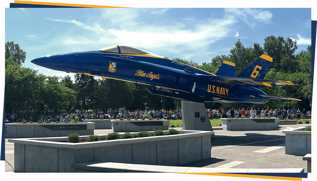 Jeff Kuss Usmc Memorial In Smyrna, Tennessee - Mcdonnell Douglas F/a-18 Hornet Clipart (1400x800), Png Download