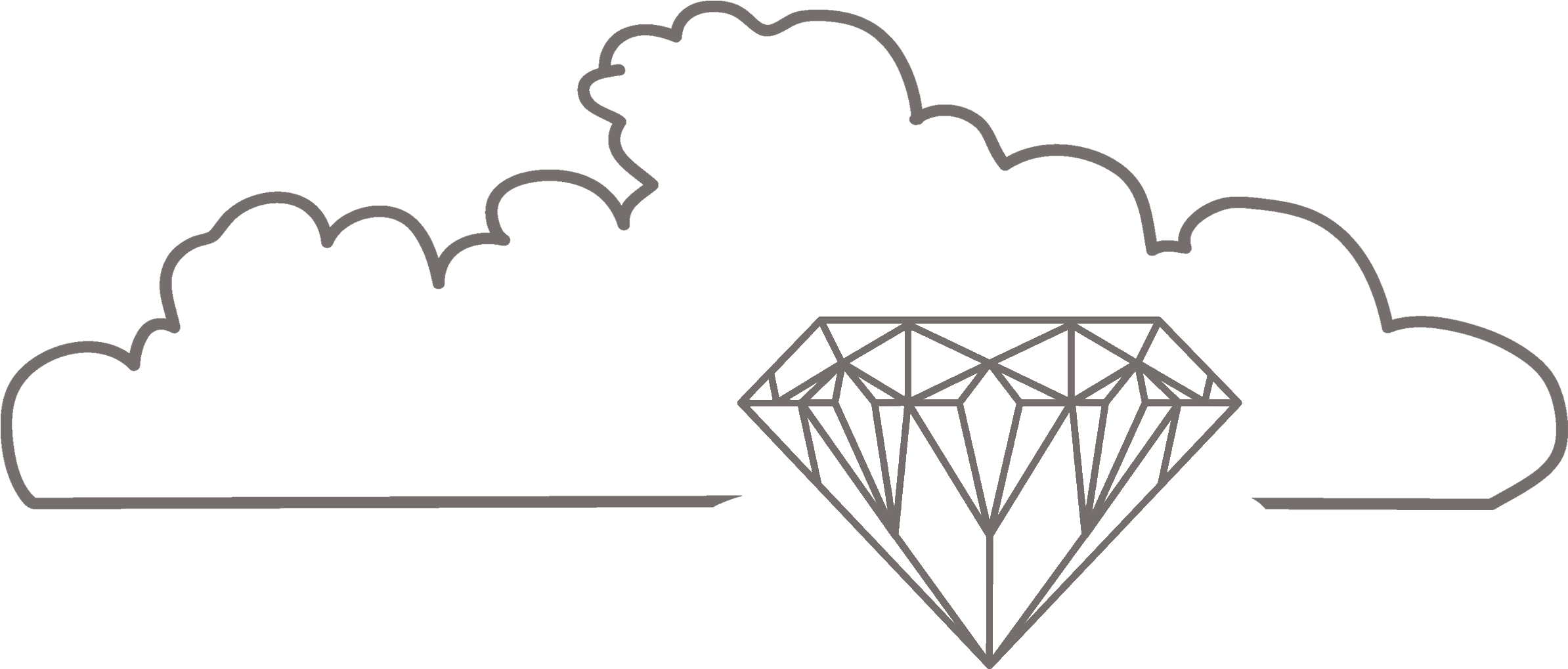 Come Tie The Knot At Our Jewel In The Clouds - Line Art Clipart (3177x1579), Png Download