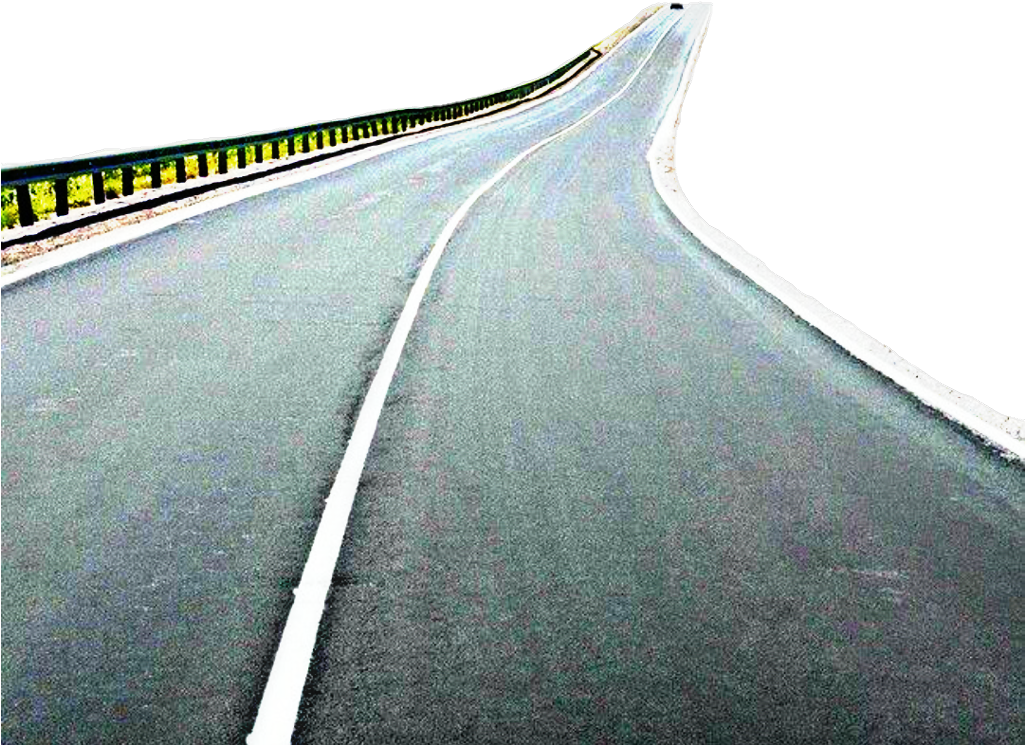 #way #road #longway #longroad #roadside #straiway #wayside - Freeway Clipart (1024x876), Png Download