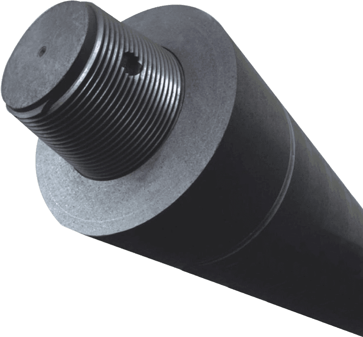 There Is A Black Hp Graphite Electrodes With Nipple - Graphite Electrode Png Clipart (800x800), Png Download