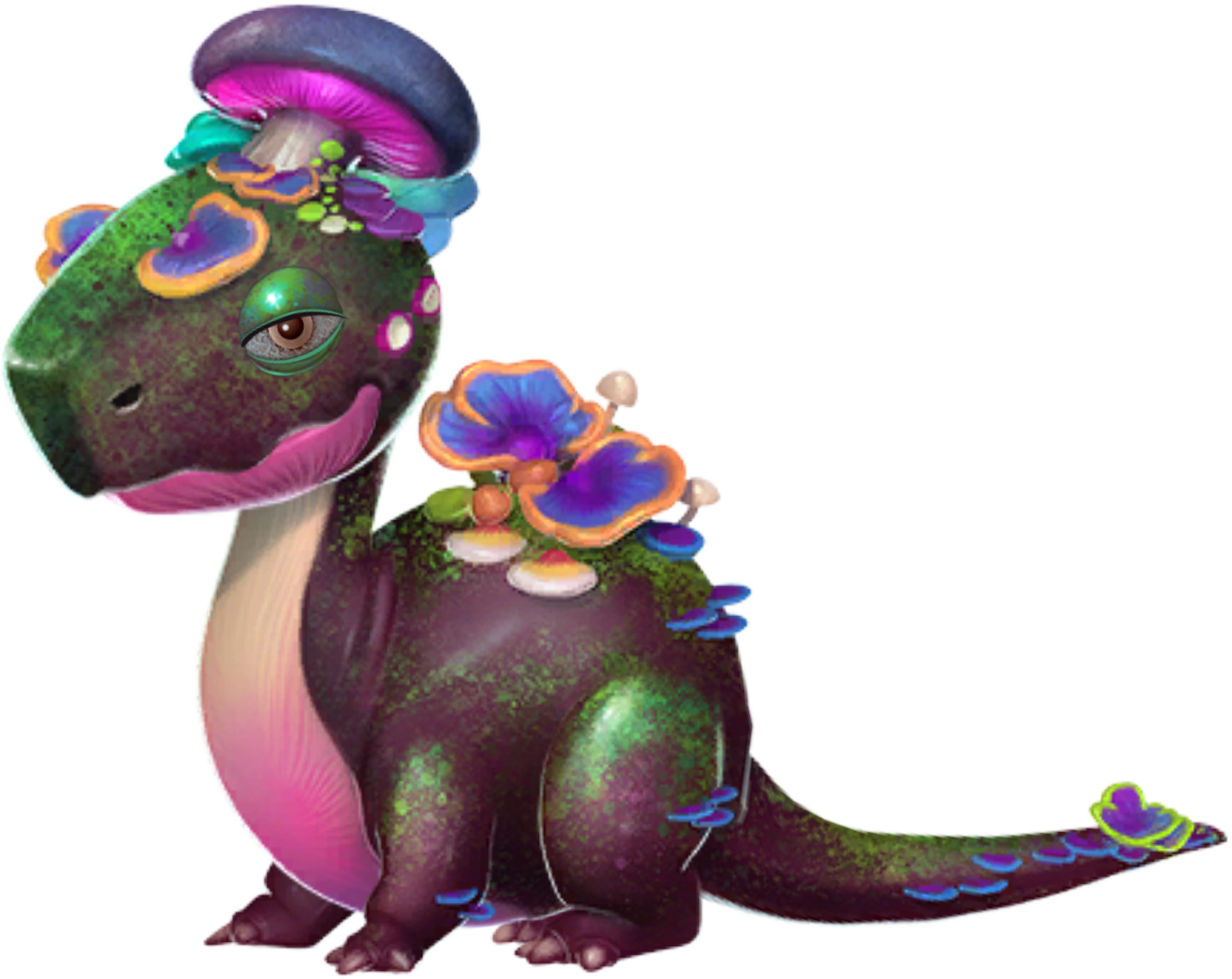 Fungus Dragon - Dragon Mania Legends Mushroom Dragon Clipart (1426x1133), Png Download