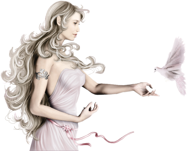 Tubes Femmes Pour Vos Créas - Je Vous Aimes Fort Clipart (602x524), Png Download