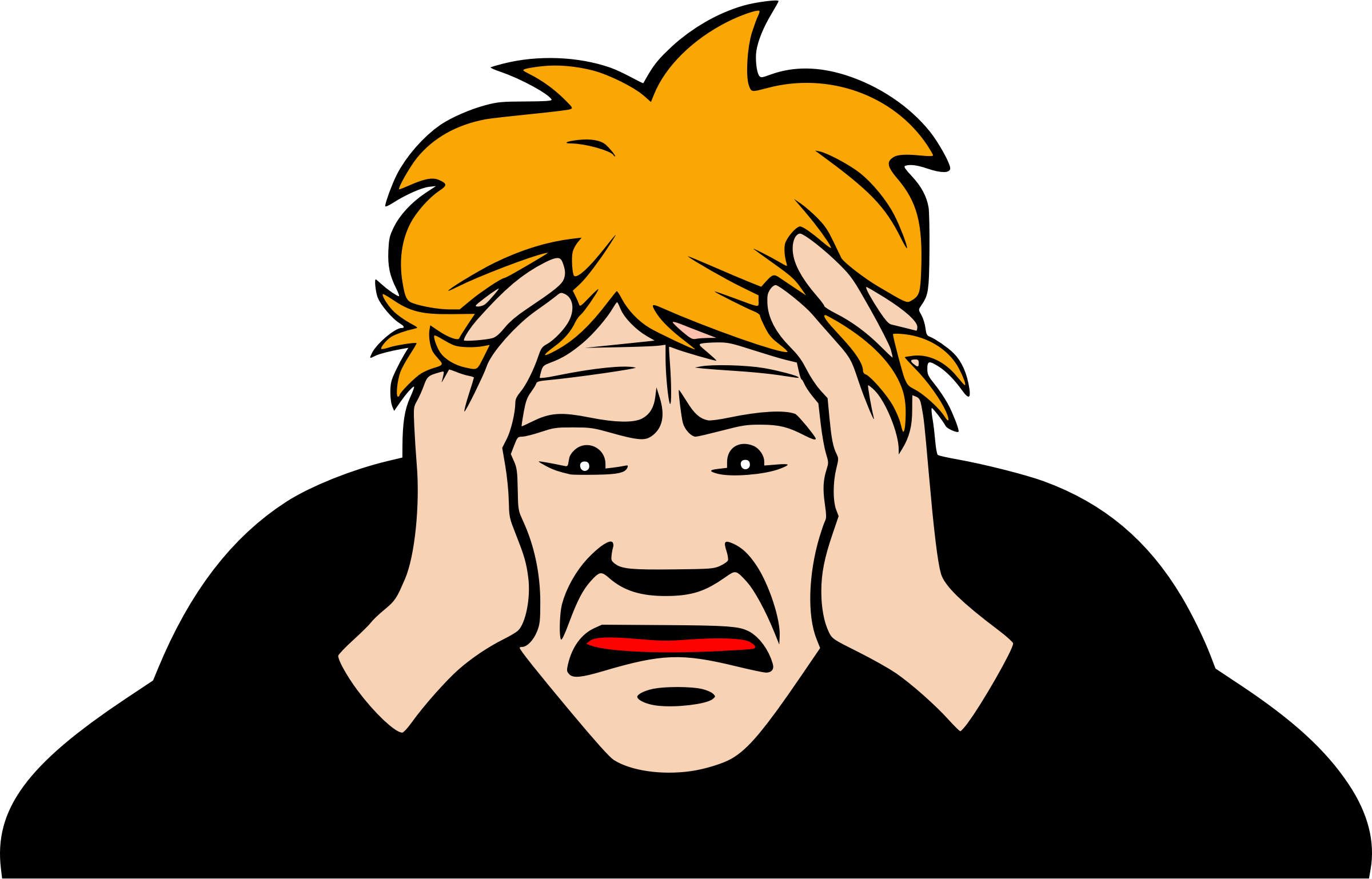 Headache Big Image Png - Worry Clipart Transparent Png (2400x1538), Png Download