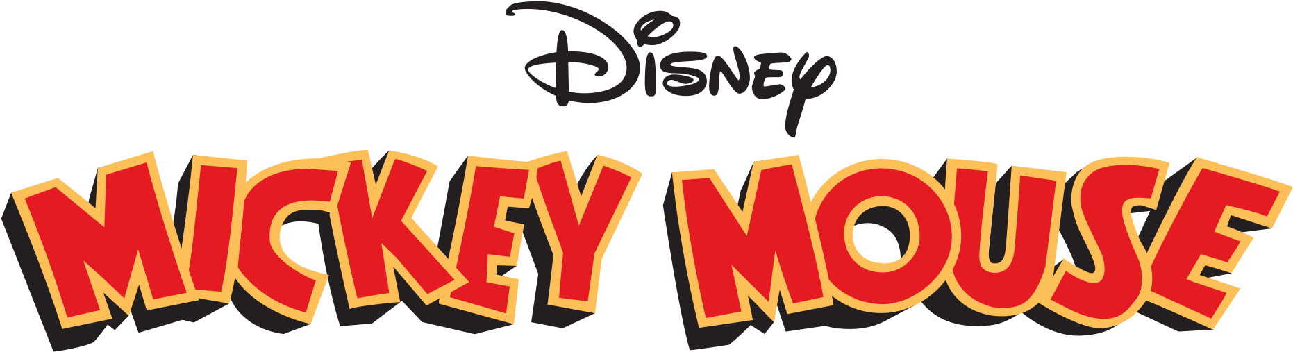 Disney Mickey Mouse - Mickey Mouse Clipart (1862x507), Png Download