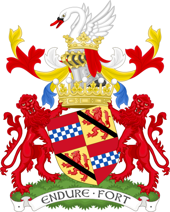 Coat Of Arms Of The Earl Of Crawford - Lyon King Of Arms Clipart (570x710), Png Download