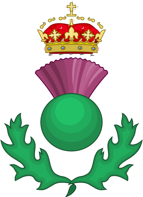 Scottish Thistle As A Heraldic Badge - Scotland Symbol Clipart (500x690), Png Download
