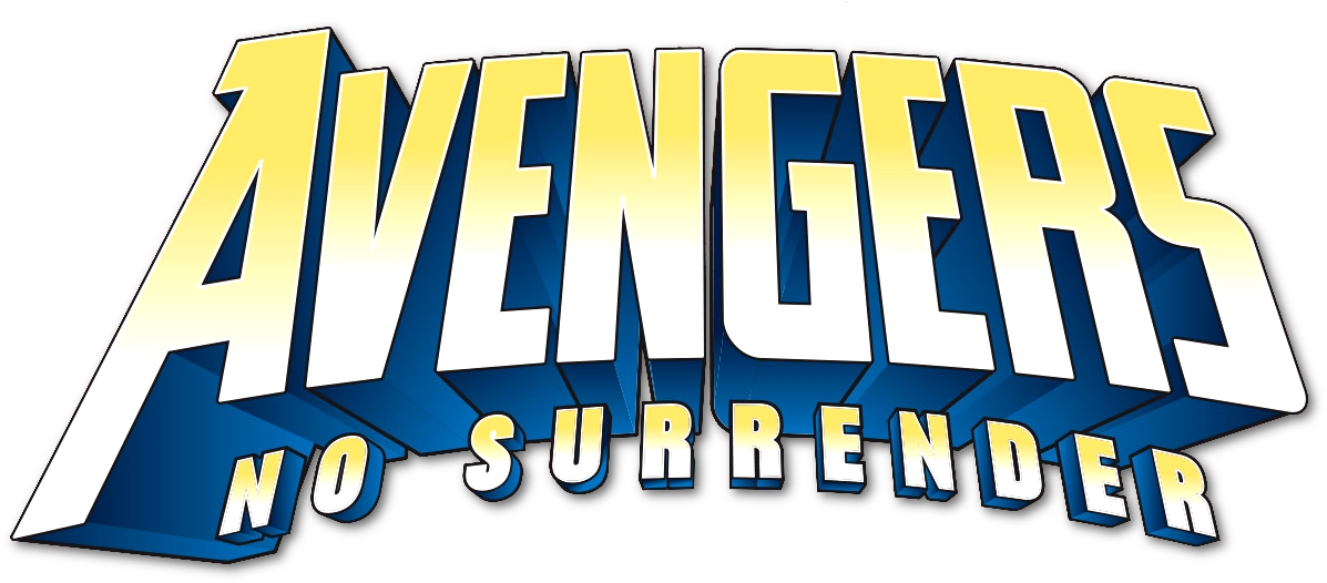 Avengers No Surrender Logo - Avengers No Road Home Logo Clipart (1197x526), Png Download
