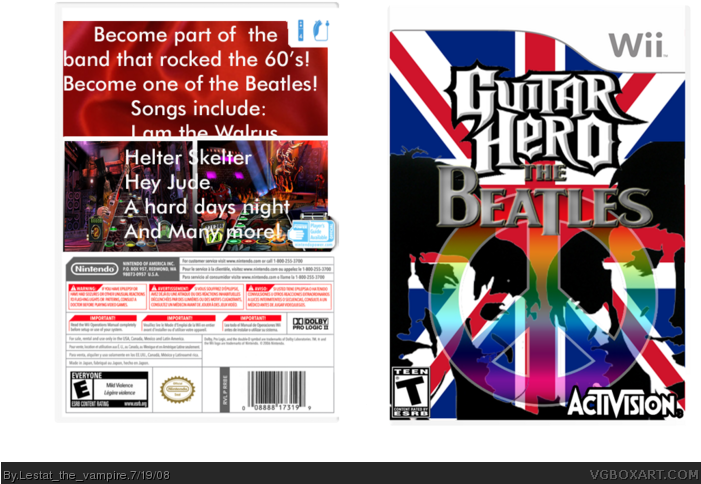 The Beatles Box Art Cover - Guitar Hero The Beatles Ps2 Clipart (700x530), Png Download