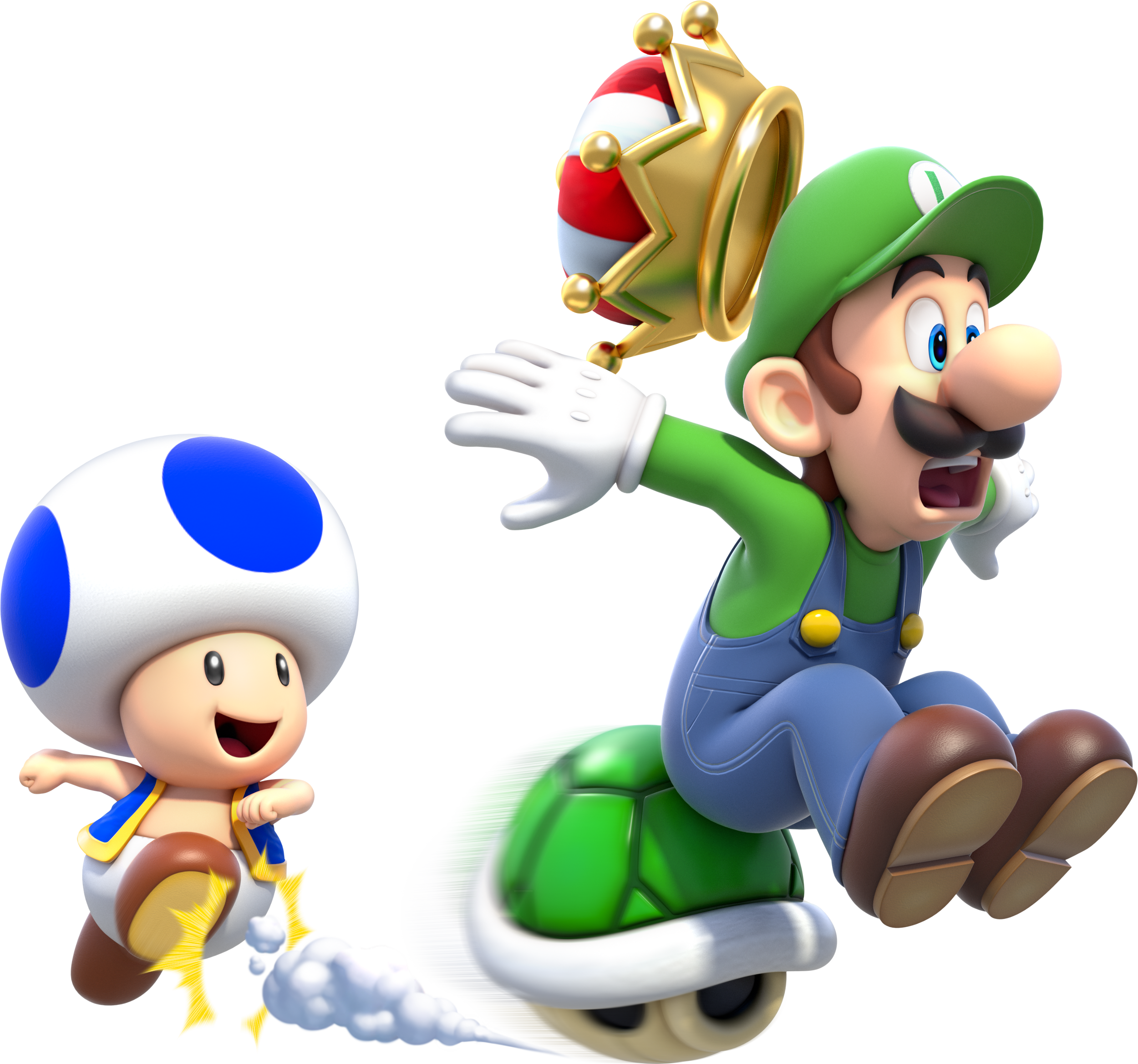 Mario Wallpaper Titled Luigi And Toad - Super Mario 3d World Toad And Luigi Clipart (2500x2339), Png Download