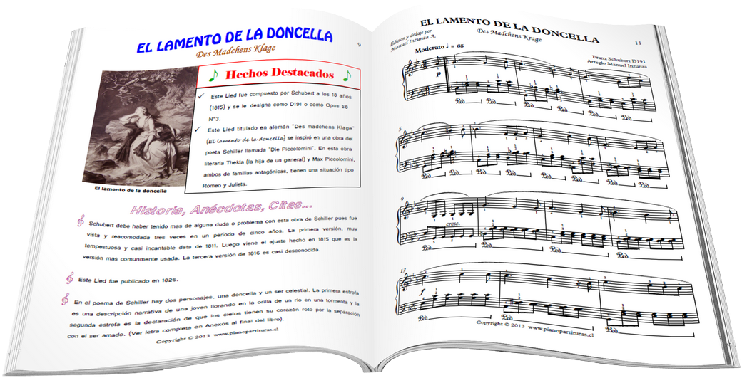 Lamento De La Doncella - Libro De Partituras Png Clipart (1090x600), Png Download
