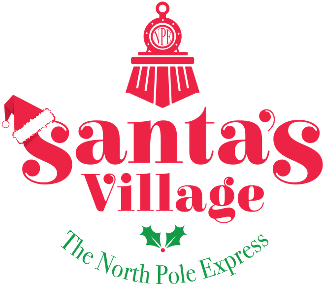 Santa's Village North Pole Express - Graphic Design Clipart (1200x927), Png Download