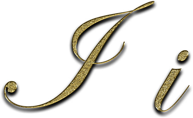 Letter, I, Gold, Font, Letter I, Leave, Type, Fonts - Font Clipart (960x572), Png Download