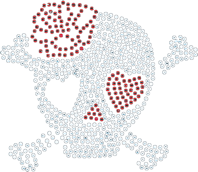 Skull With Heart Eye - Illustration Clipart (675x675), Png Download