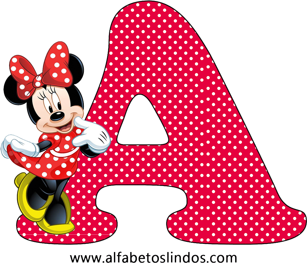 Amplie As Imagens Do Alfabeto Decorativo Da Minnie - Biografia De Minnie Mouse Clipart (1131x923), Png Download