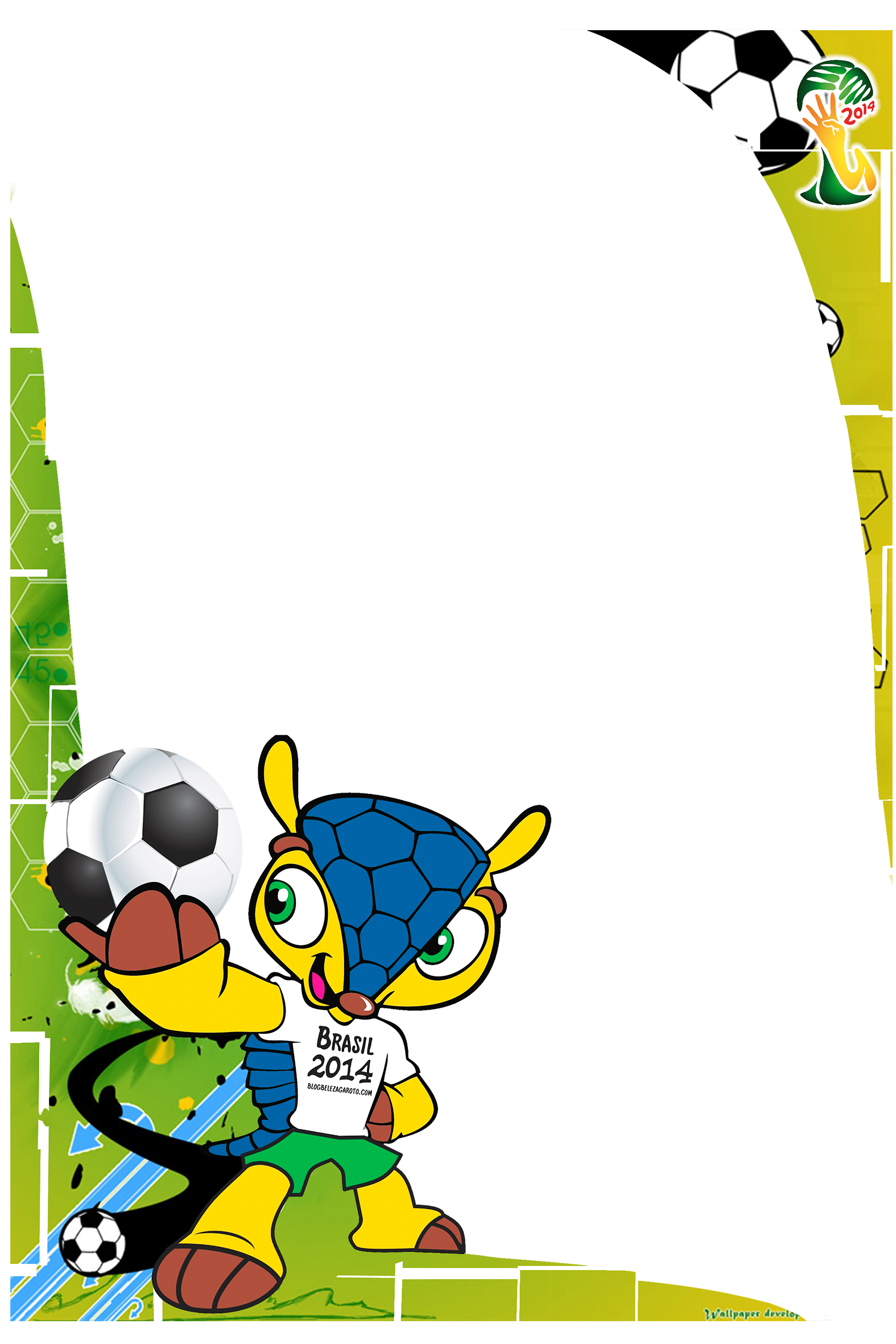Moldura Convite Minnie Vermelha Pic 24 Car Interior - 2014 Fifa World Cup Clipart (1575x2362), Png Download