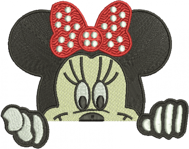 Matriz Disney Rosto Minnie - Minnie Rosto Png Clipart (600x800), Png Download