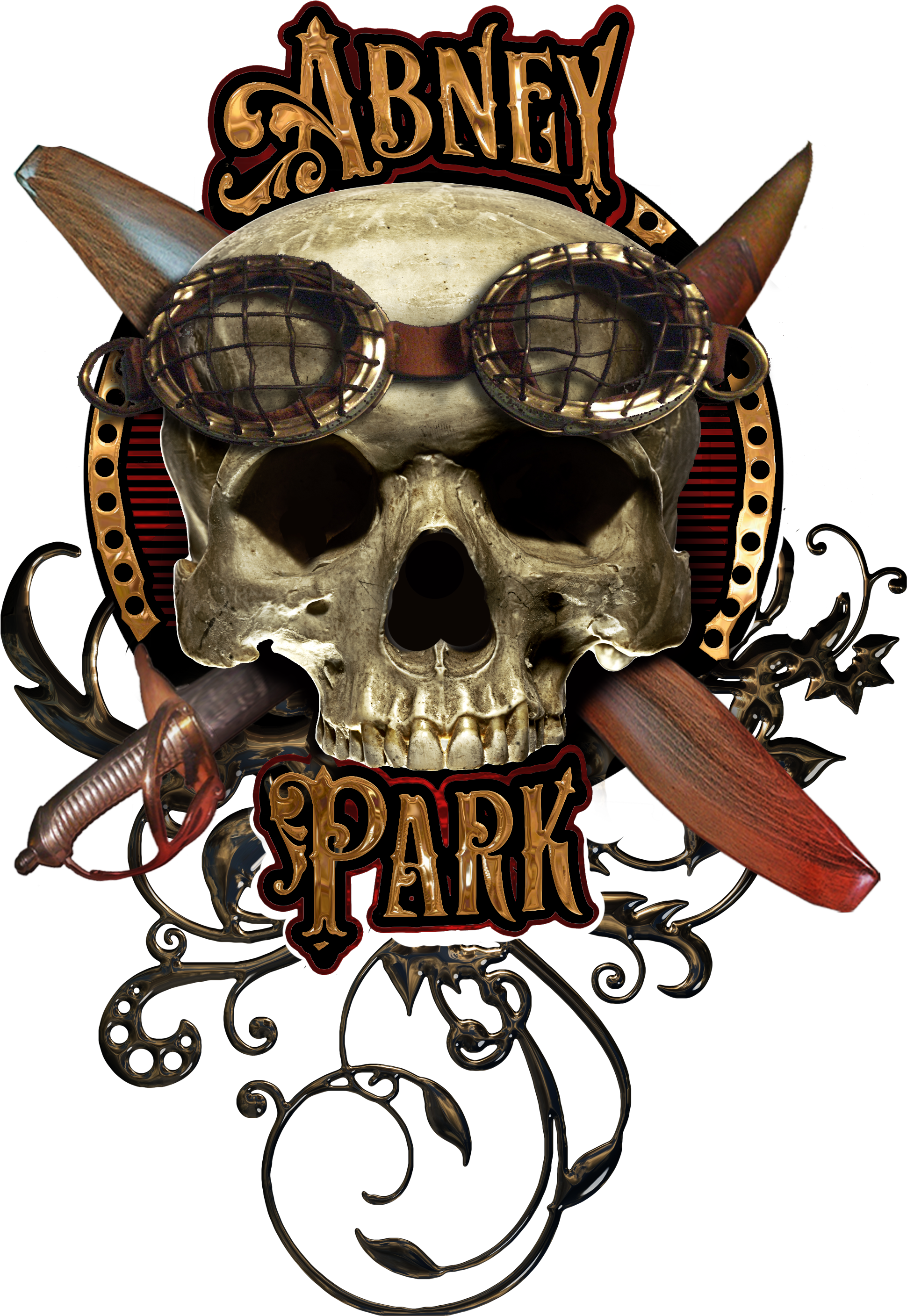 Abney Park Logo - Skull Clipart (2020x2865), Png Download