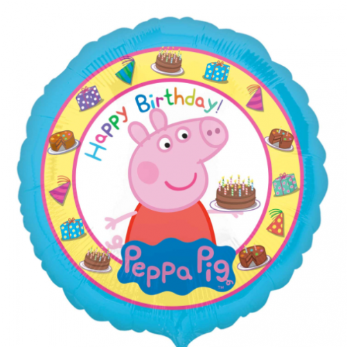 Peppa Pig Happy Birthday 1 Clipart (500x633), Png Download