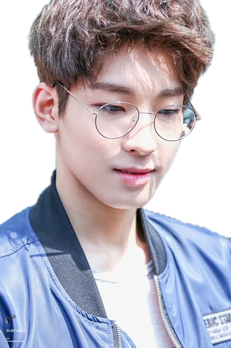 Sticker Theresia Angelina - Seventeen Wonwoo Black Clipart (798x1199), Png Download