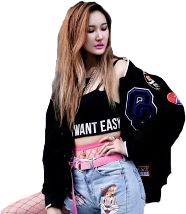 Exid Hani Coloured Hair Clipart (700x465), Png Download